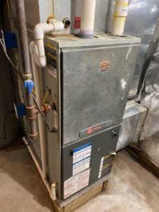 Gas furnace ready for service